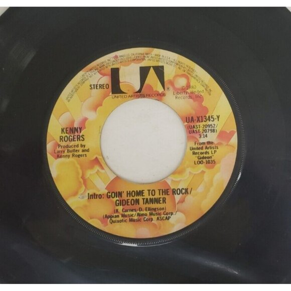 Record 45 RPM Vinyl  Kenny Rogers & Kim Carnes Don't Fall In Love With a Dreamer - Picture 3 of 4